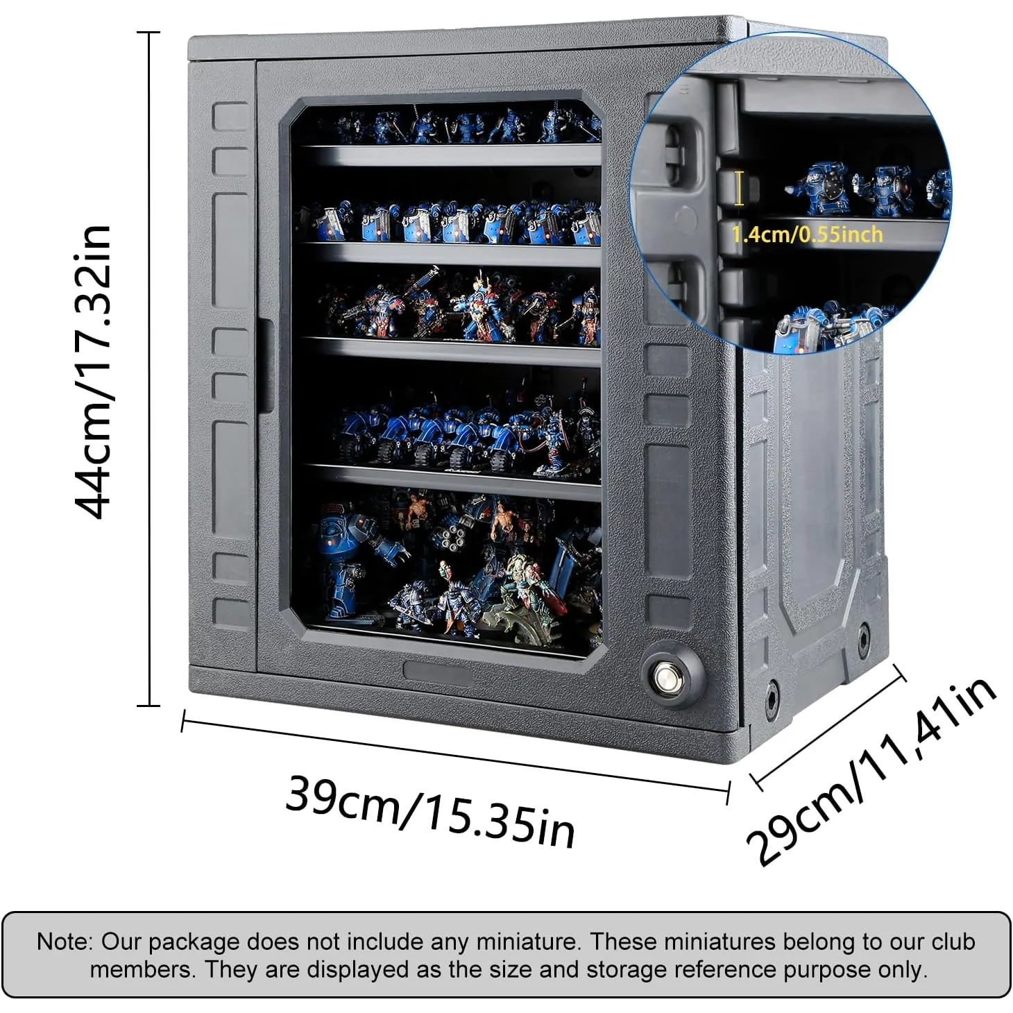JUCOCI MINIATURE STORAGE CASE WITH LIGHTS - LARGE - Image 3