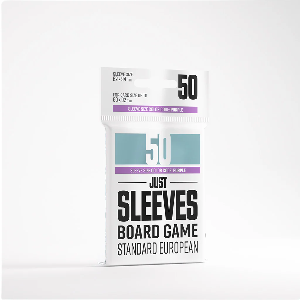 JUST SLEEVES: BOARD GAME STANDARD EUROPEAN (50)