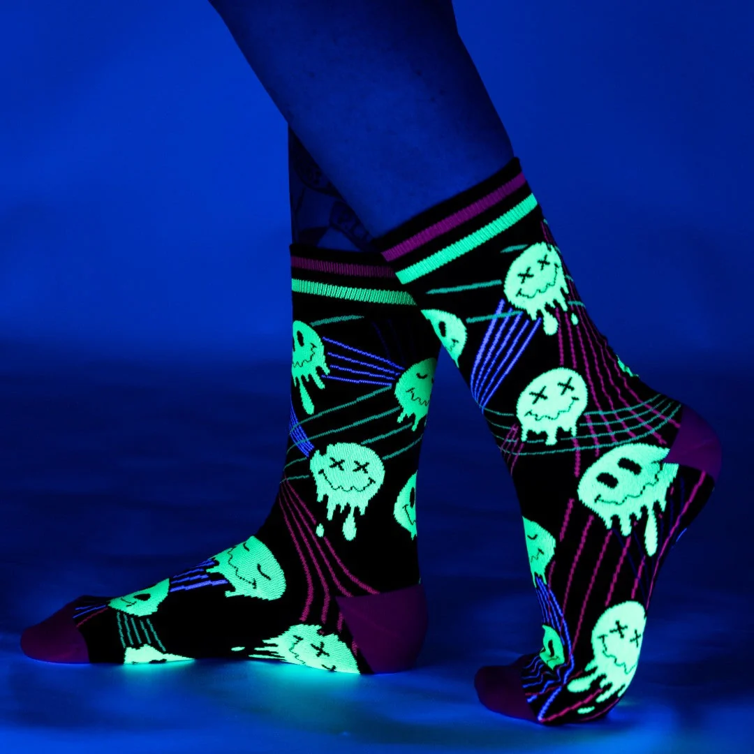 LASER BASSFACE MELT SUPREME CREW SOCKS BY FOOTCLOTHES - Image 2