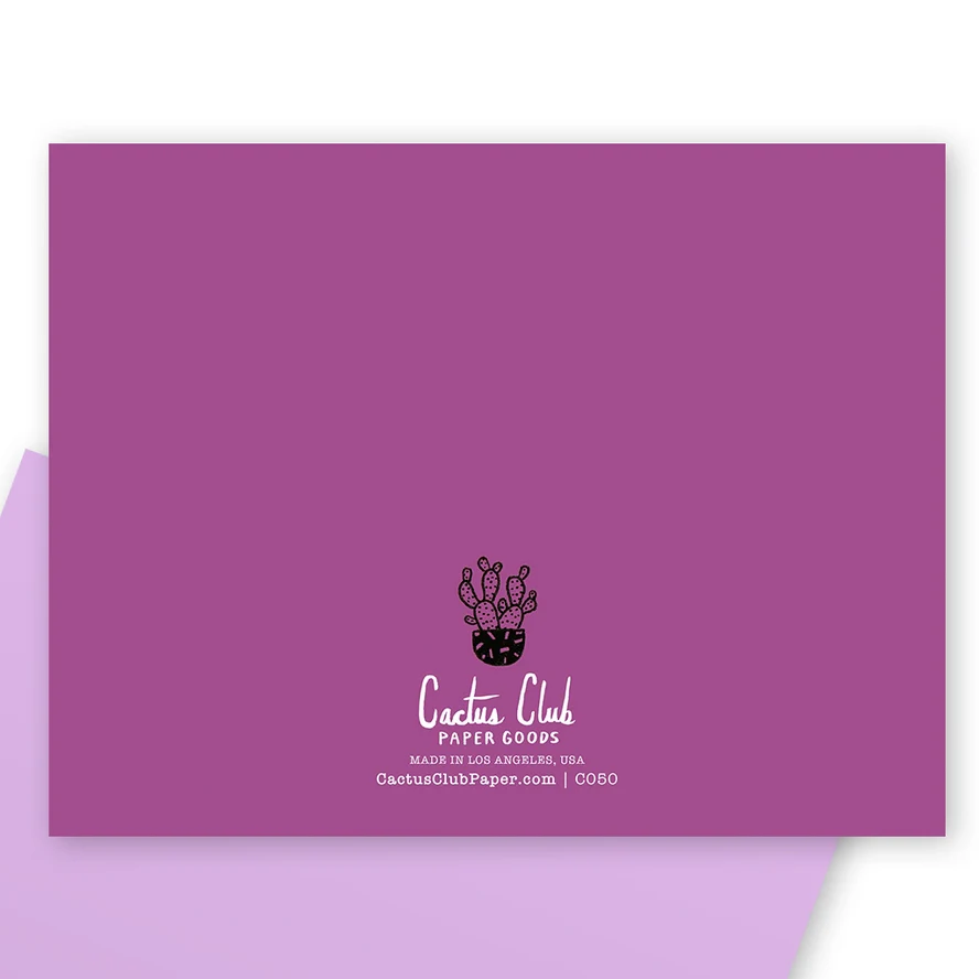 LET'S HANG HOUSEPLANTS BIRTHDAY GREETING CARD - Image 2