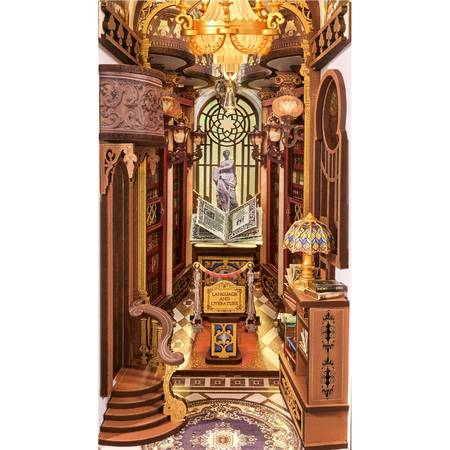 LIBRARY OF WONDERS 3-D WOODEN BOOK NOOK KIT - Image 3