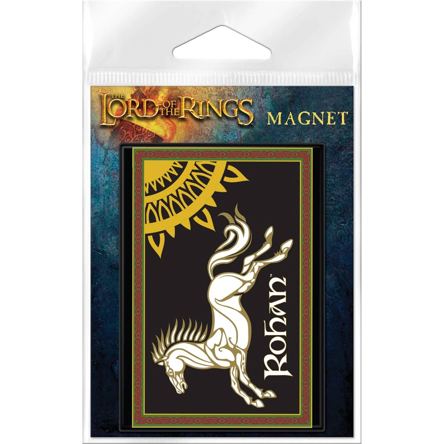 LORD OF THE RINGS ROHAN FLAG HORSE MAGNET