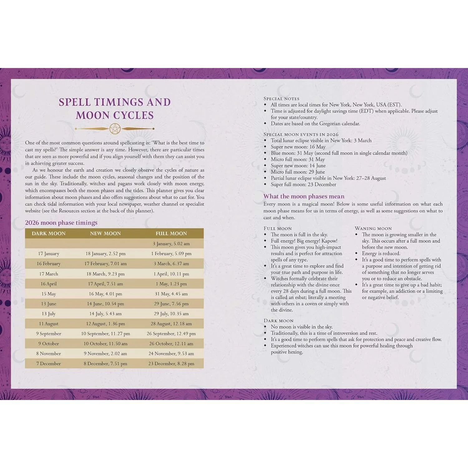 LUNAR AND SEASONAL WEEKLY PLANNER 2026 - Image 3