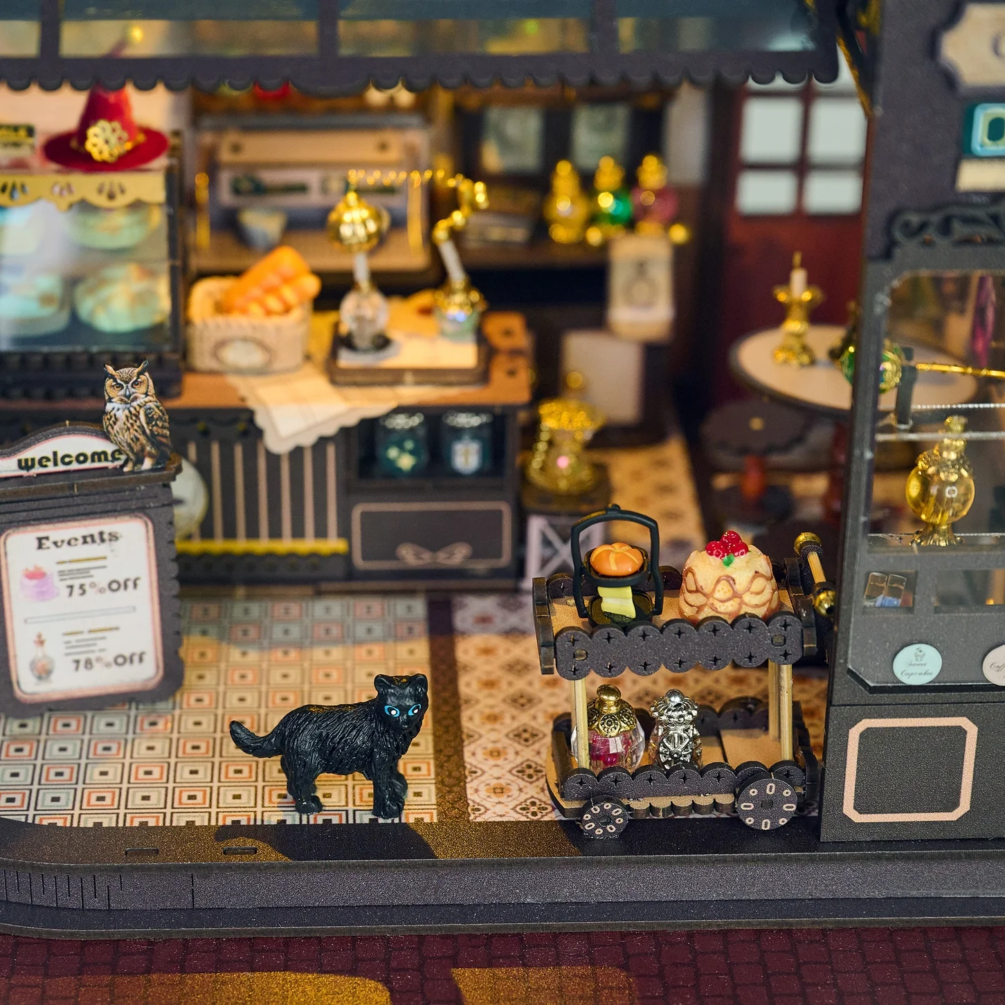 MAGIC CAFE 3-D WOODEN MINIATURE BOOK NOOK KIT - Image 4