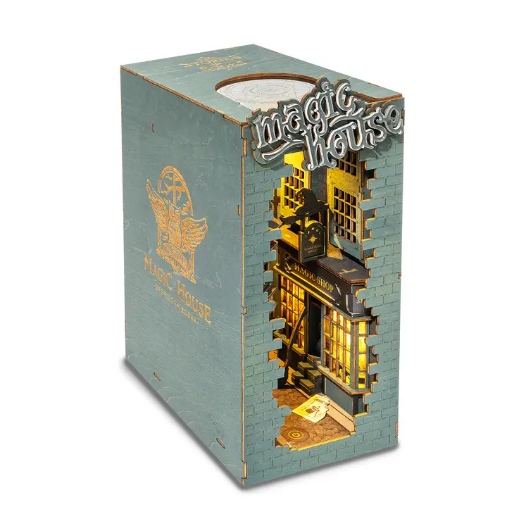 MAGIC HOUSE 3-D WOODEN MINIATURE BOOK NOOK KIT - Image 3