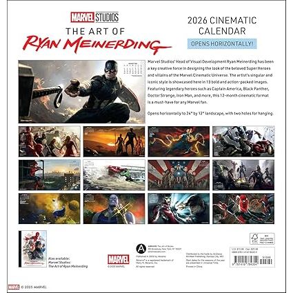 MARVEL STUDIOS: THE ART OF RYAN MEINERDING 2026 CINEMATIC WALL CALENDAR - Image 2