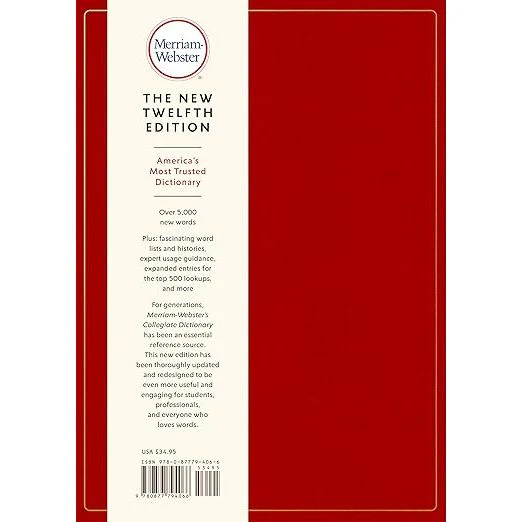 MERRIAM-WEBSTER'S COLLEGIATE DICTIONARY, 12TH EDITION - Image 2