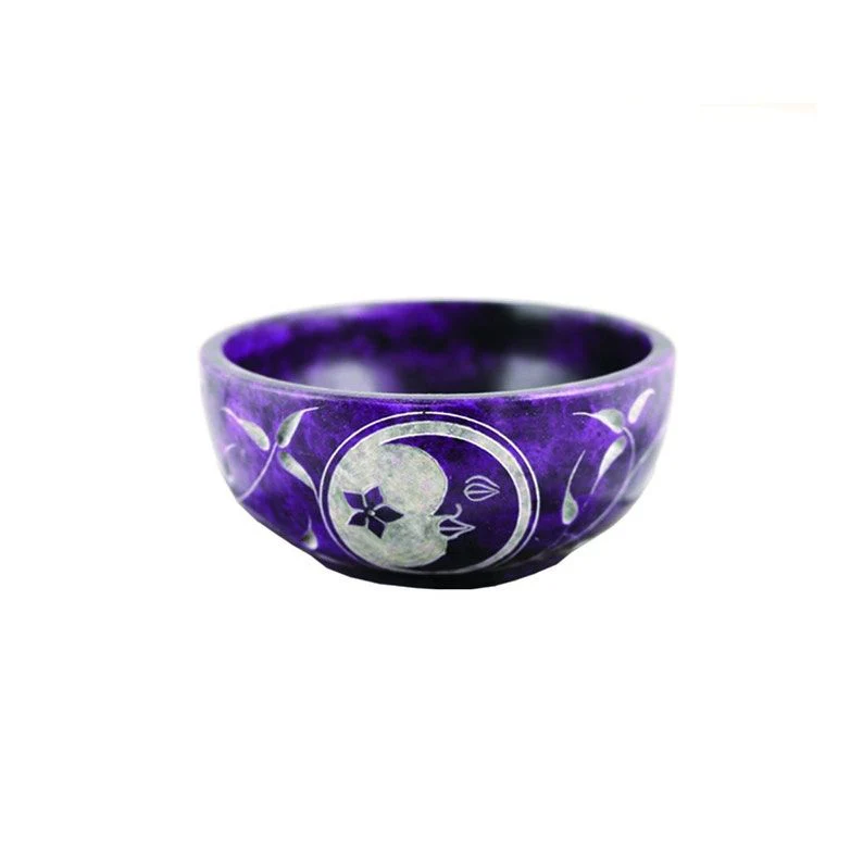 MIDNIGHT MOON STONE SMUDGE BOWL