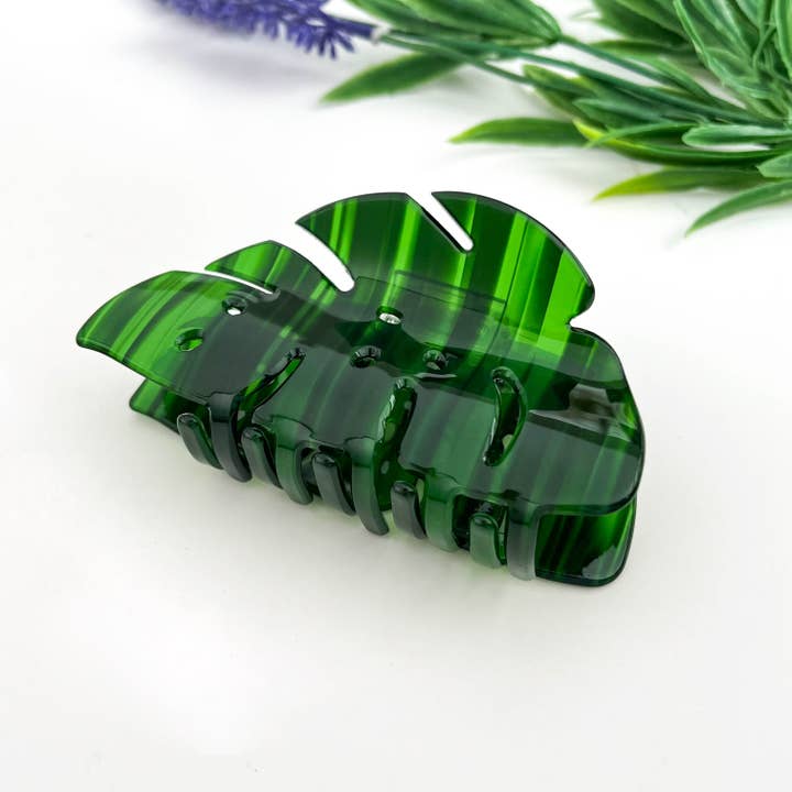 MONSTERA LEAF CLAW CLIP