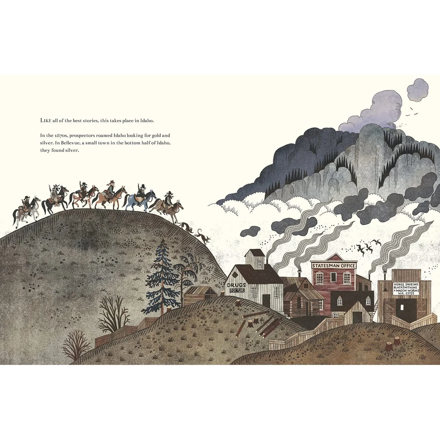 MOVING THE MILLERS' MINNIE MOORE MINE MANSION (A TRUE STORY) BY DAVE EGGERS AND ILLUSTRATED BY JULIA SARDA - Image 2
