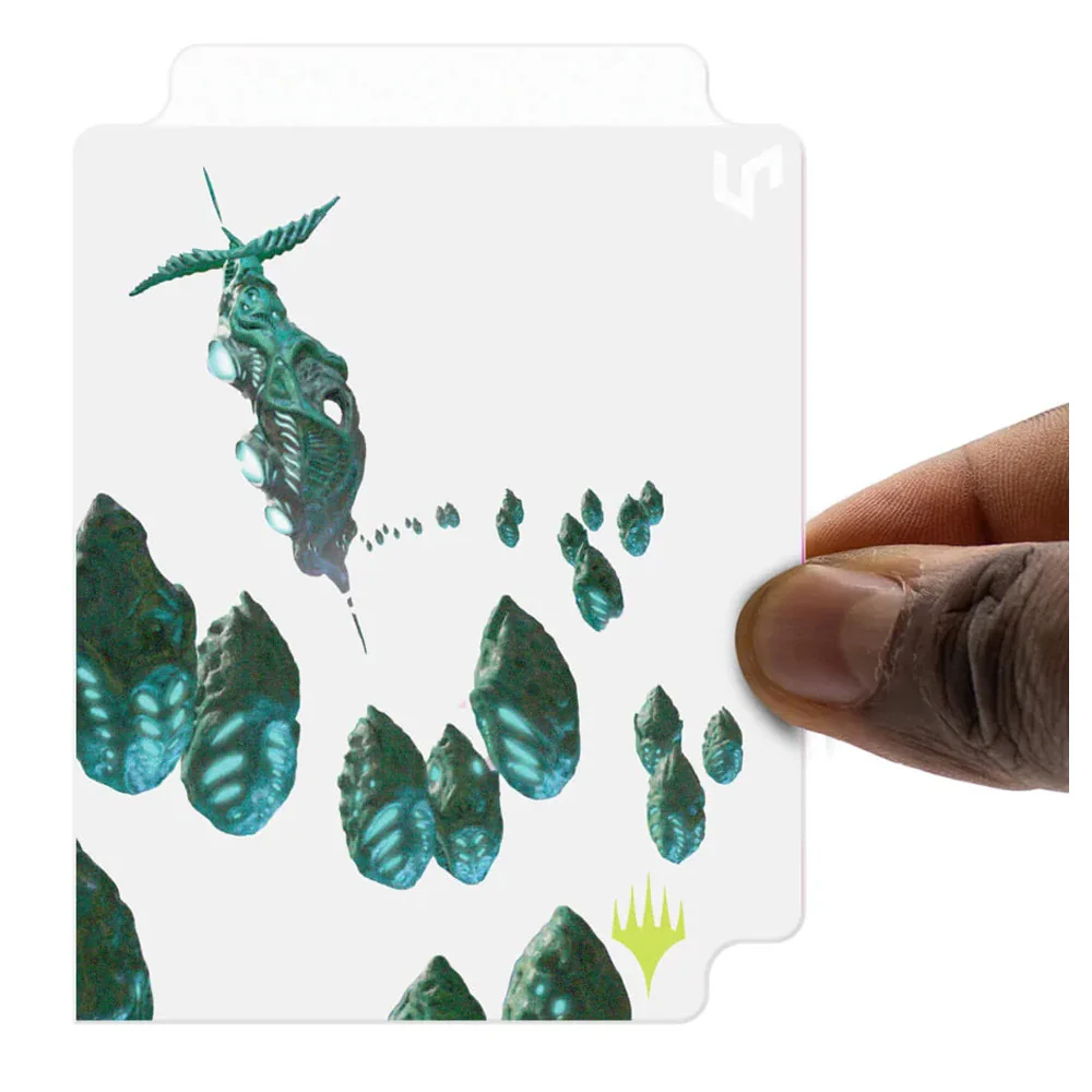 MTG EDGE OF ETERNITIES WORLD SHAPER SLEEVES (100) IN CLEAR DECK BOX - Image 3