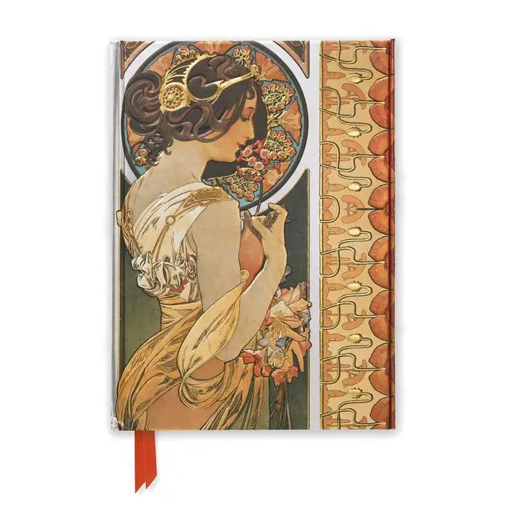 MUCHA: COWSLIP AND DOCUMENTS DECORATIFS (FOILED MAGNETIC JOURNAL)