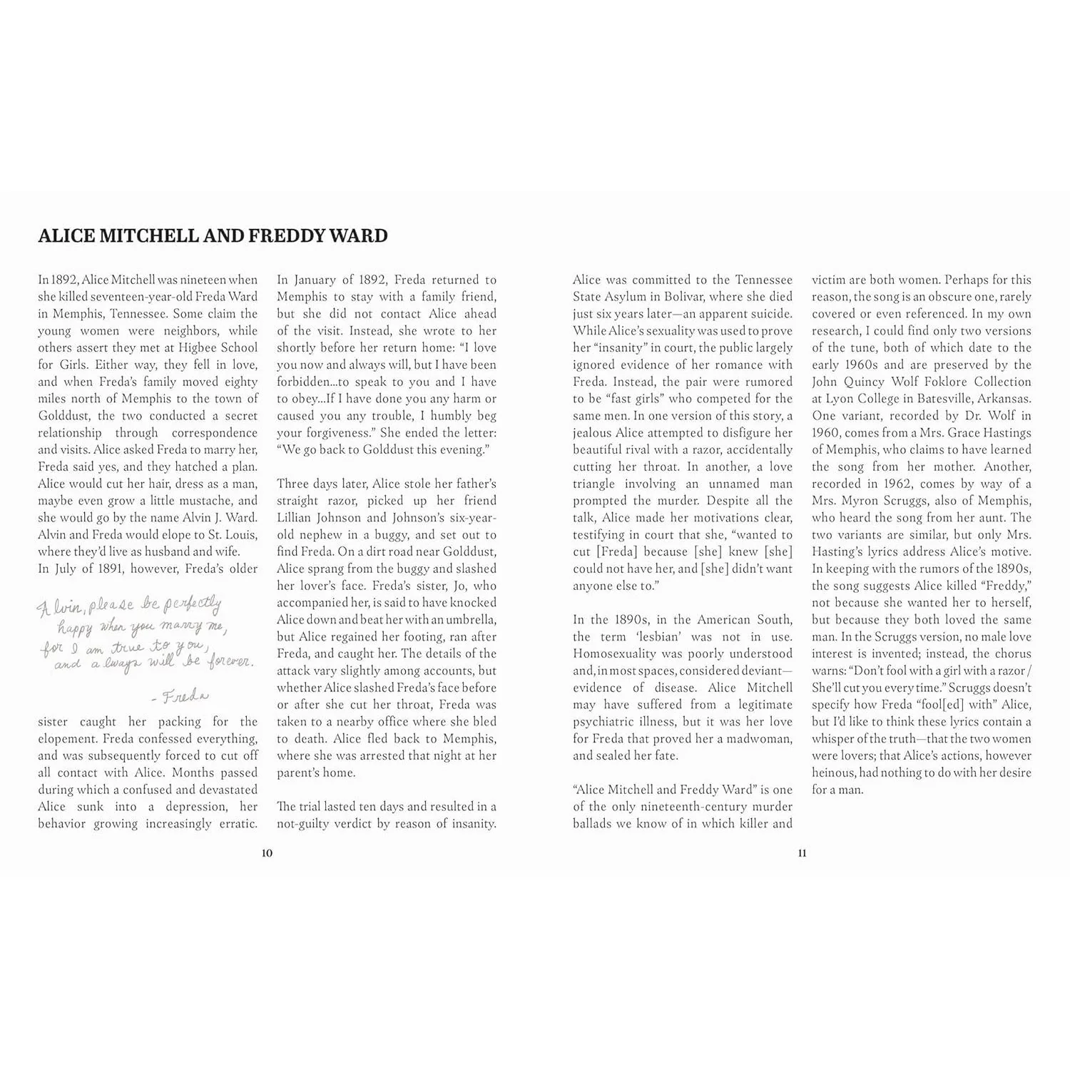 MURDER BALLADS ILLUSTRATED LYRICS AND LORE BY KATY HORAN - Image 3