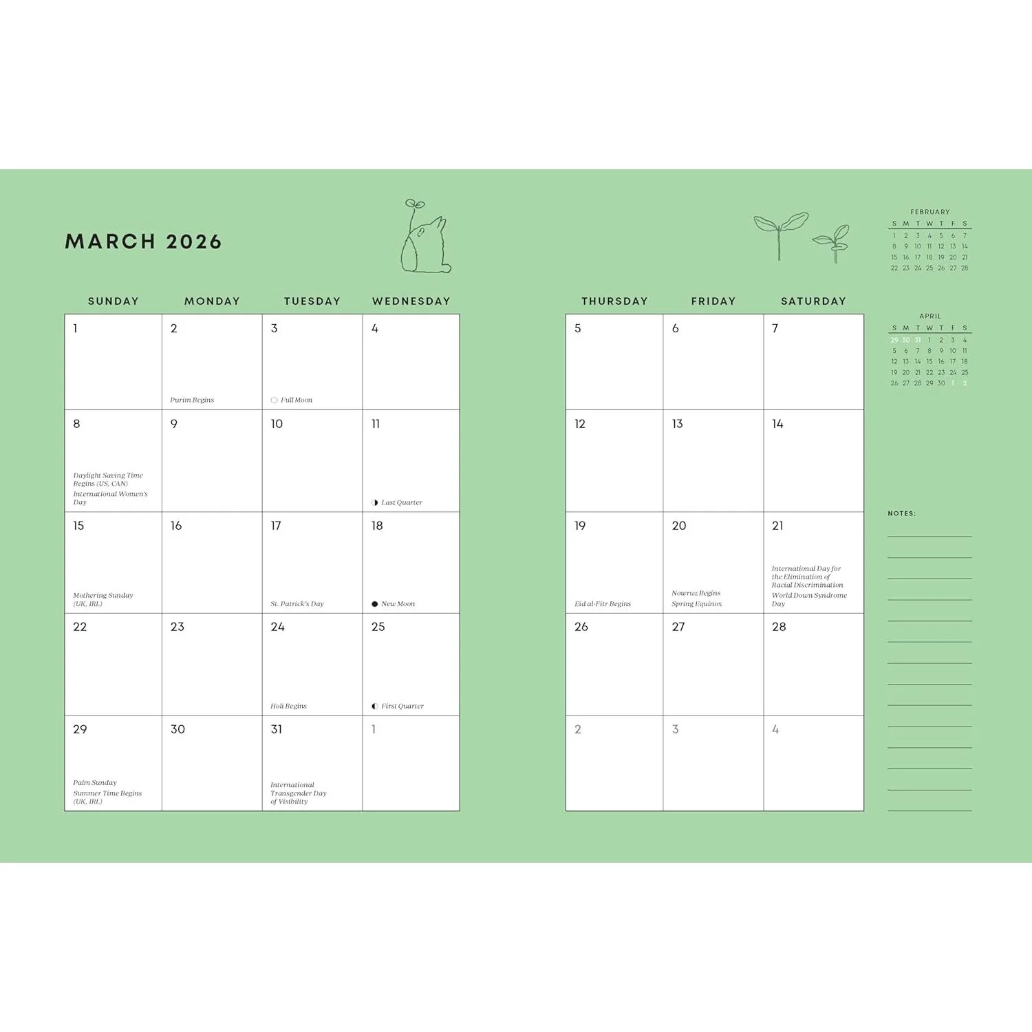 MY NEIGHBOR TOTORO 2026 MONTHLY/WEEKLY PLANNER - Image 4