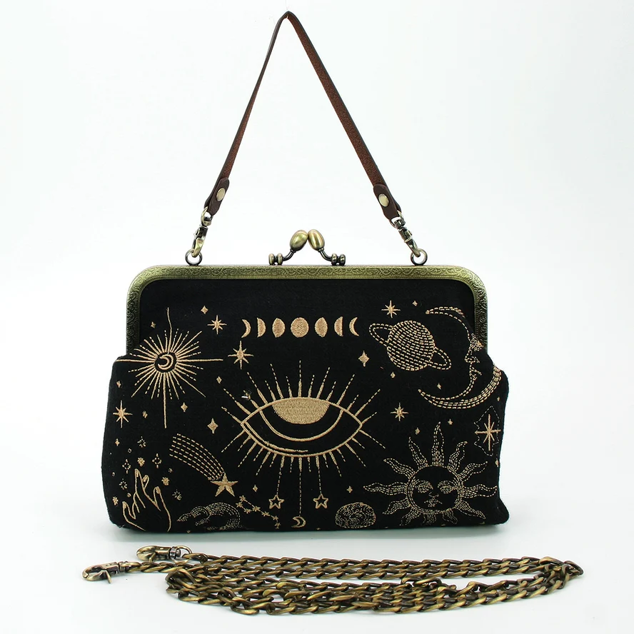 MYSTICAL KISSLOCK VINTAGE STYLE PURSE