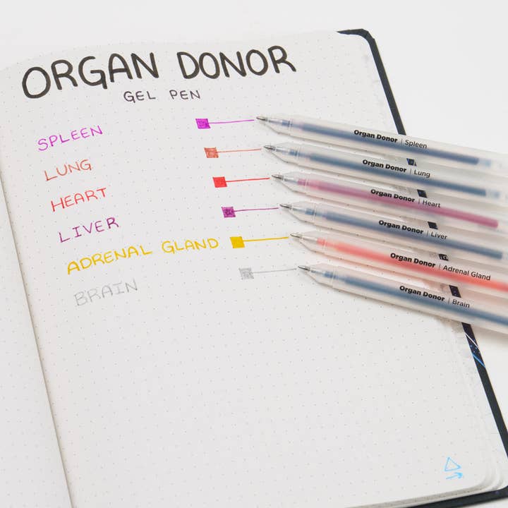 ORGAN DONOR GEL PEN SET - Image 2