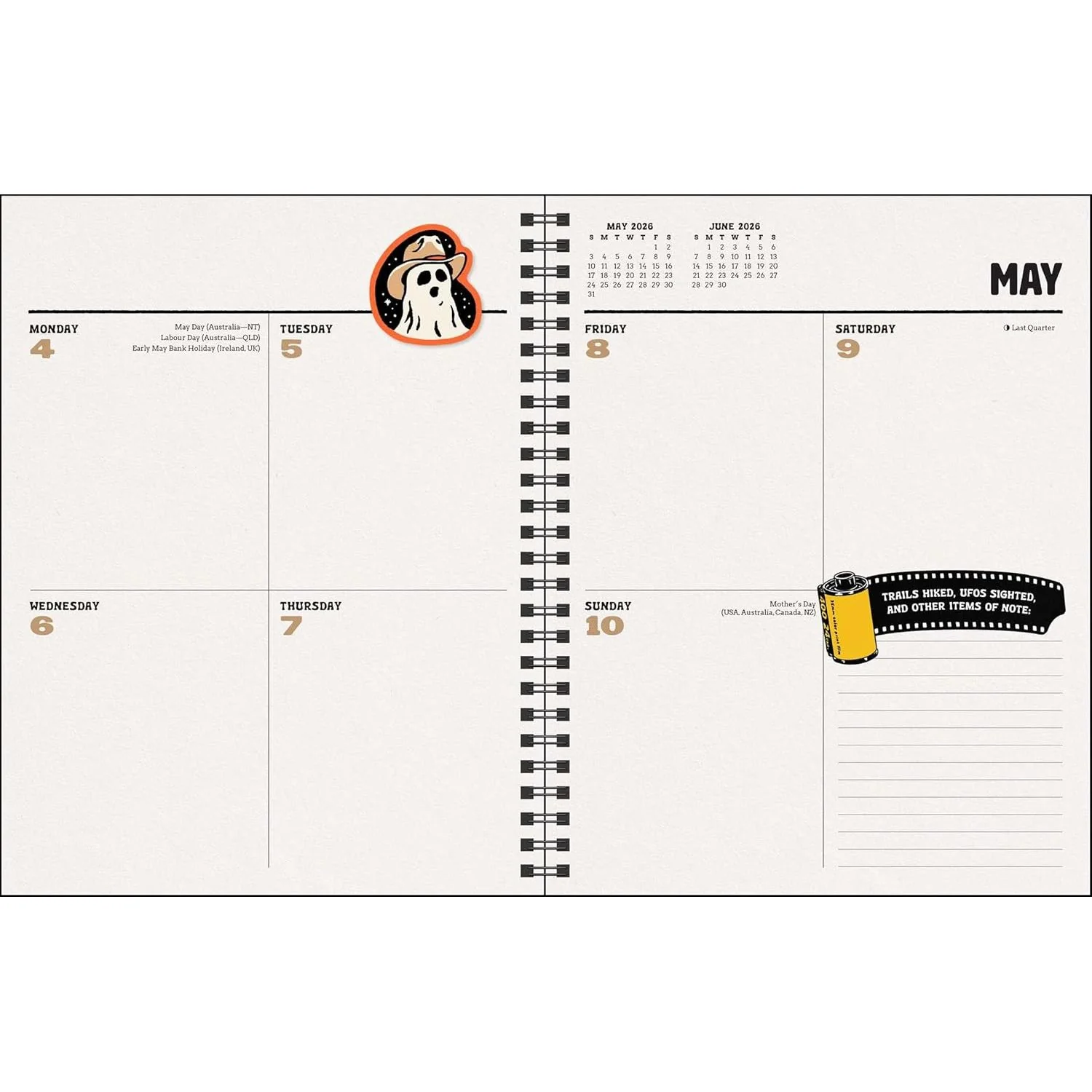 PARANORMAL PARKS WEEKLY PLANNER 2026 - Image 3