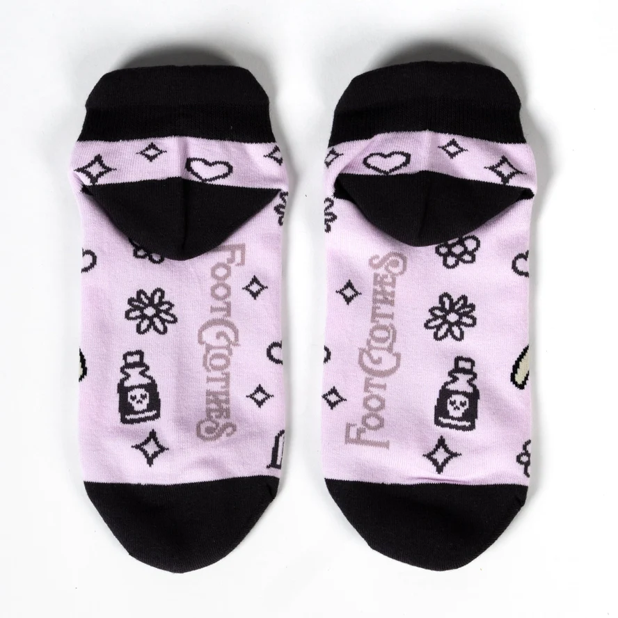 PASTEL GOTH GRIM REAPER ANKLE SOCKS BY FOOTCLOTHES - Image 4