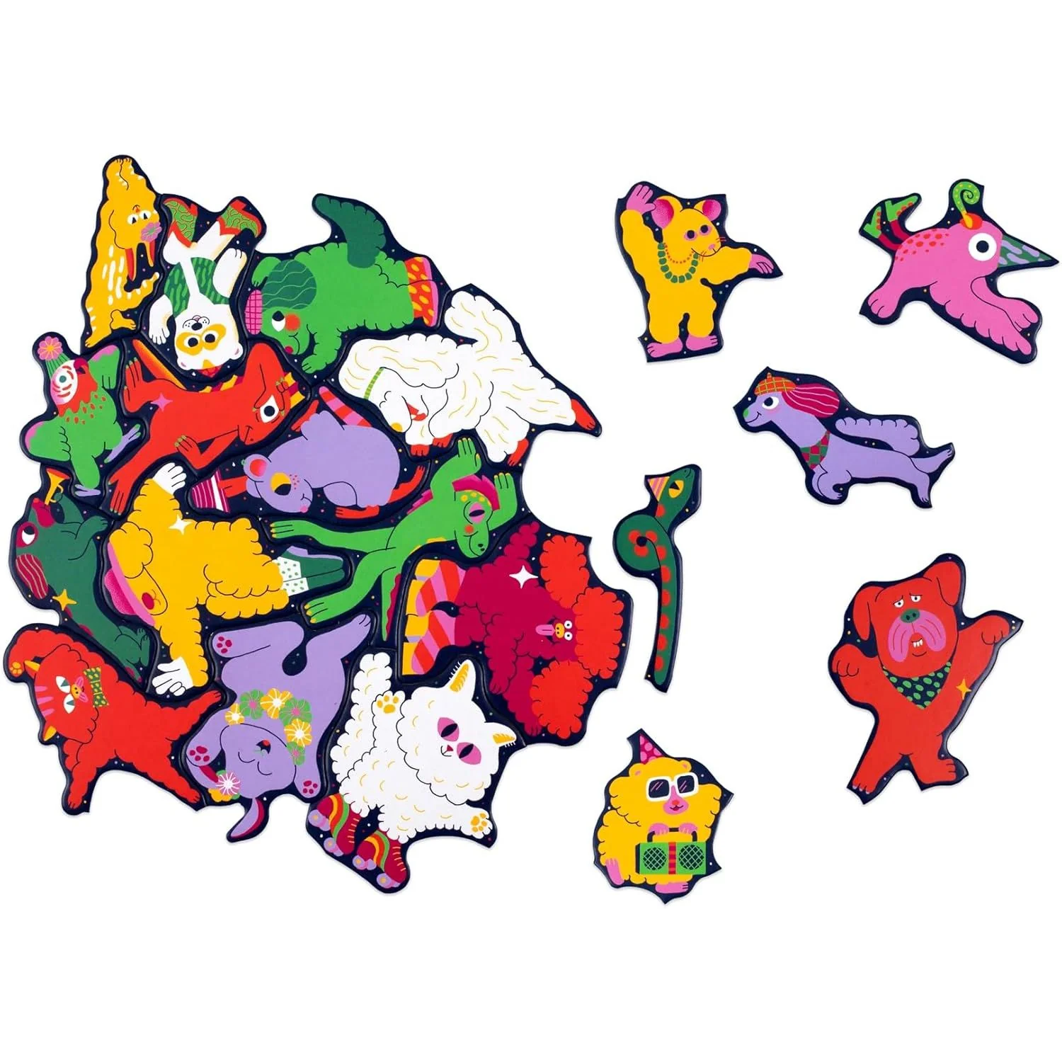 PET PARTY 50PC ANIMAL SHAPED PUZZLE - Image 2