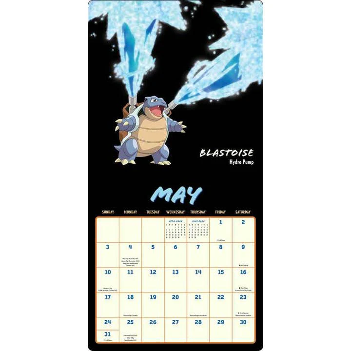 POKEMON MOVES WALL CALENDAR 2026 - Image 2