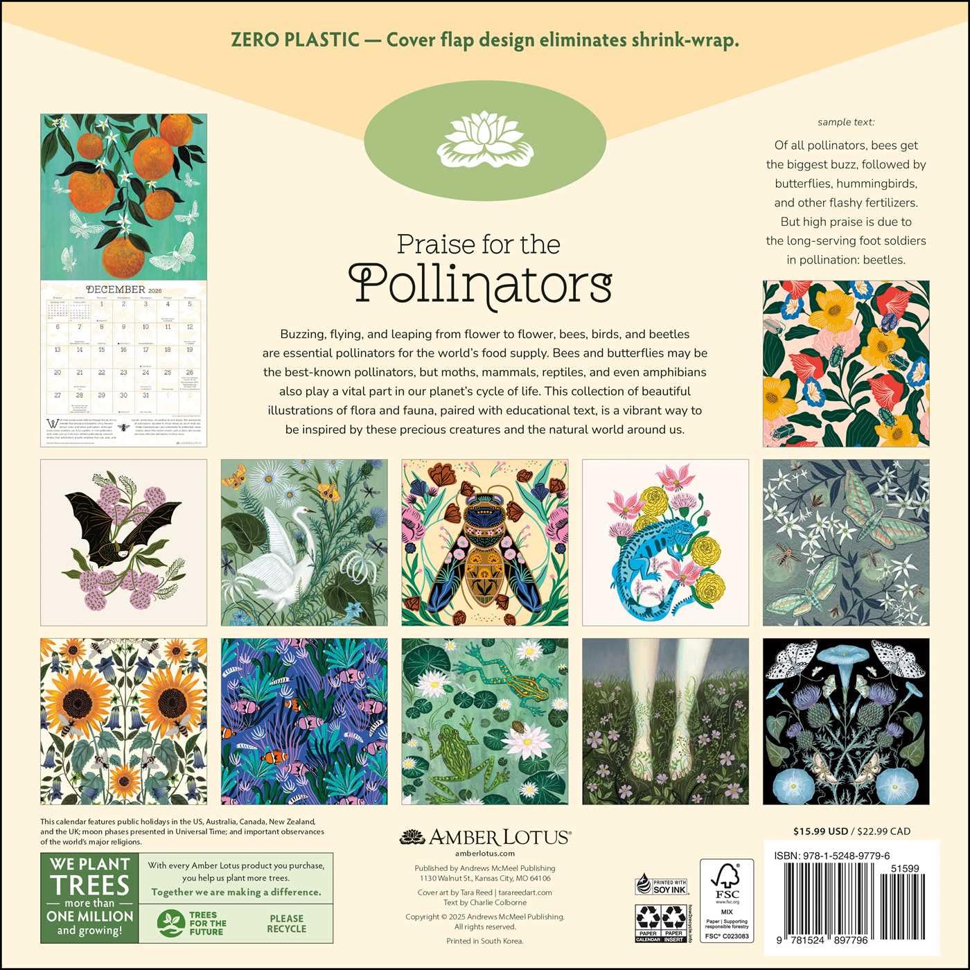 PRAISE FOR POLLINATORS WALL CALENDAR 2026 - Image 2