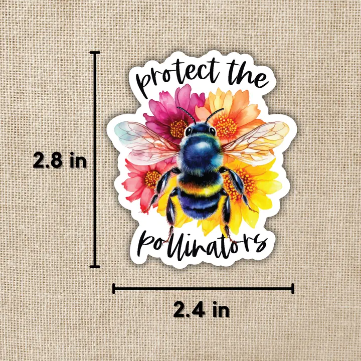 PROTECT THE POLLINATORS STICKER - Image 2