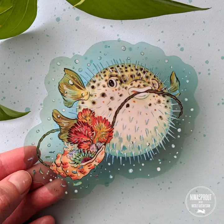 PUFFERFISH STICKER - Image 2