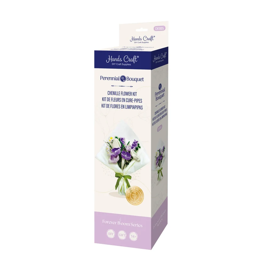 PURPLE MIX CHENILLE FLOWER KIT