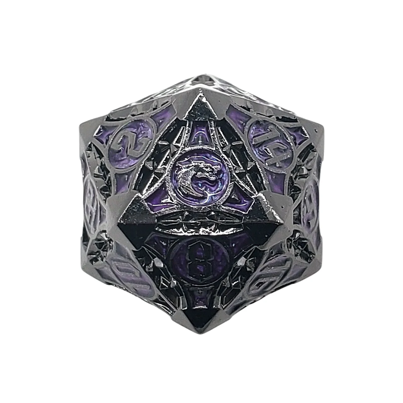 PURPLE W/ BLACK NICKEL 40MM D20