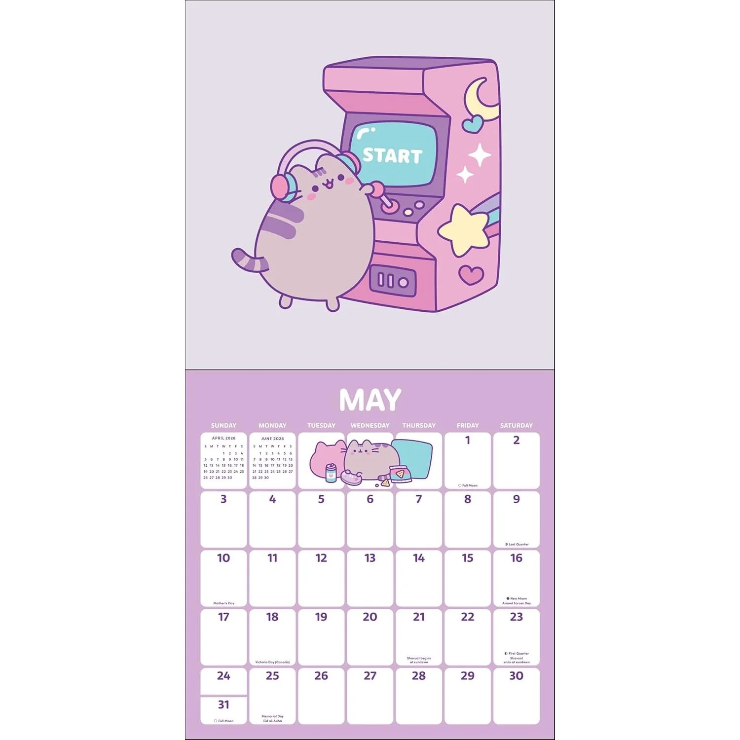 PUSHEEN DAY OFF PLANS 2026 WALL CALENDAR - Image 3