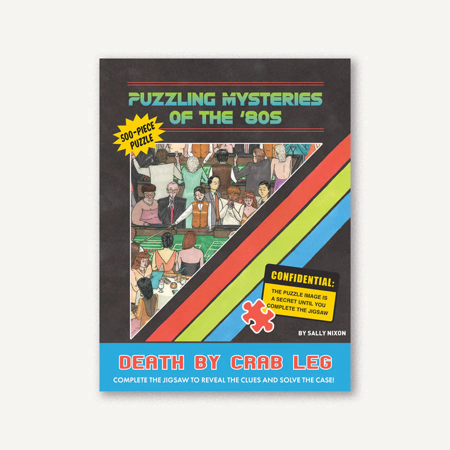 PUZZLING MYSTERIES OF THE '80S: DEATH BY CRABLEG 500PC PUZZLE