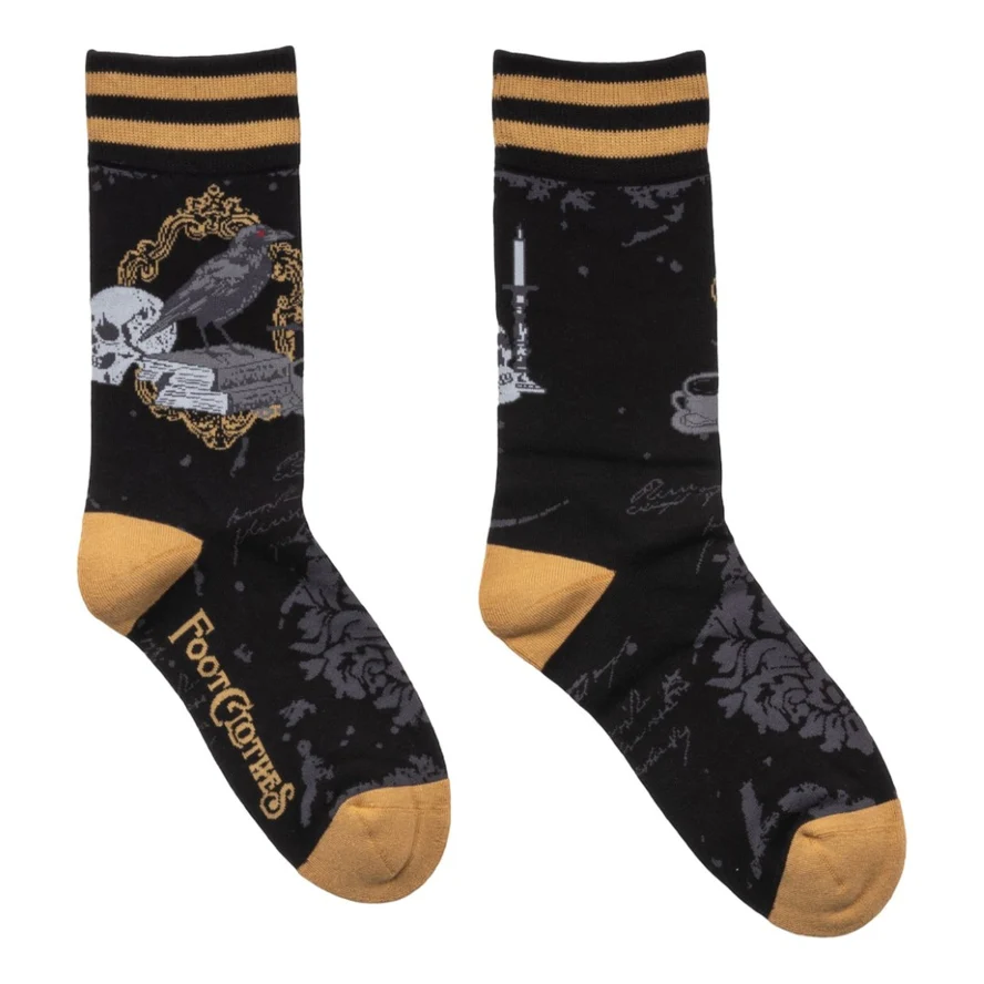 RAVEN'S GRIMOIRE CREW SOCKS BY FOOTCLOTHES - Image 2