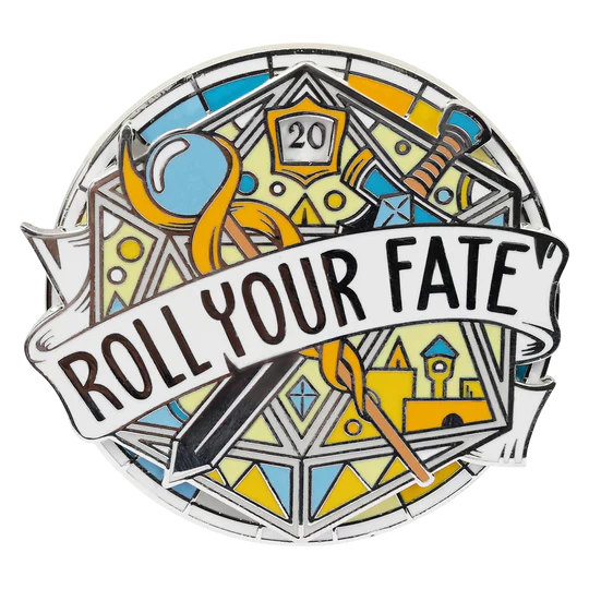 ROLL YOUR FATE SPINNER PIN