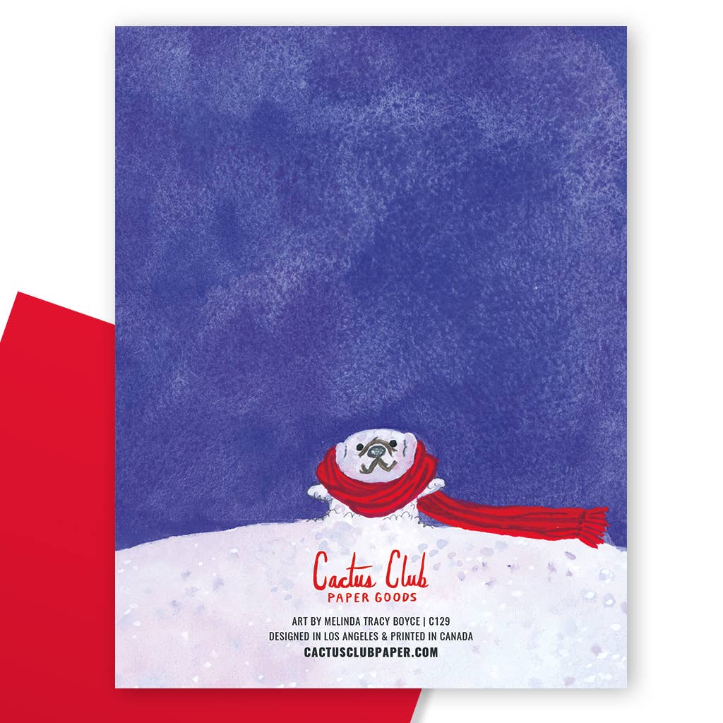 SCARF DOGS HOLIDAY GREETING CARD - Image 2