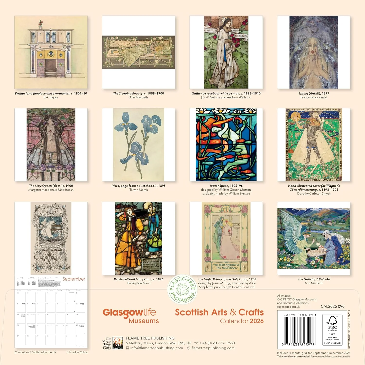 SCOTTISH ARTS AND CRAFTS 2026 WALL CALENDAR - Image 2