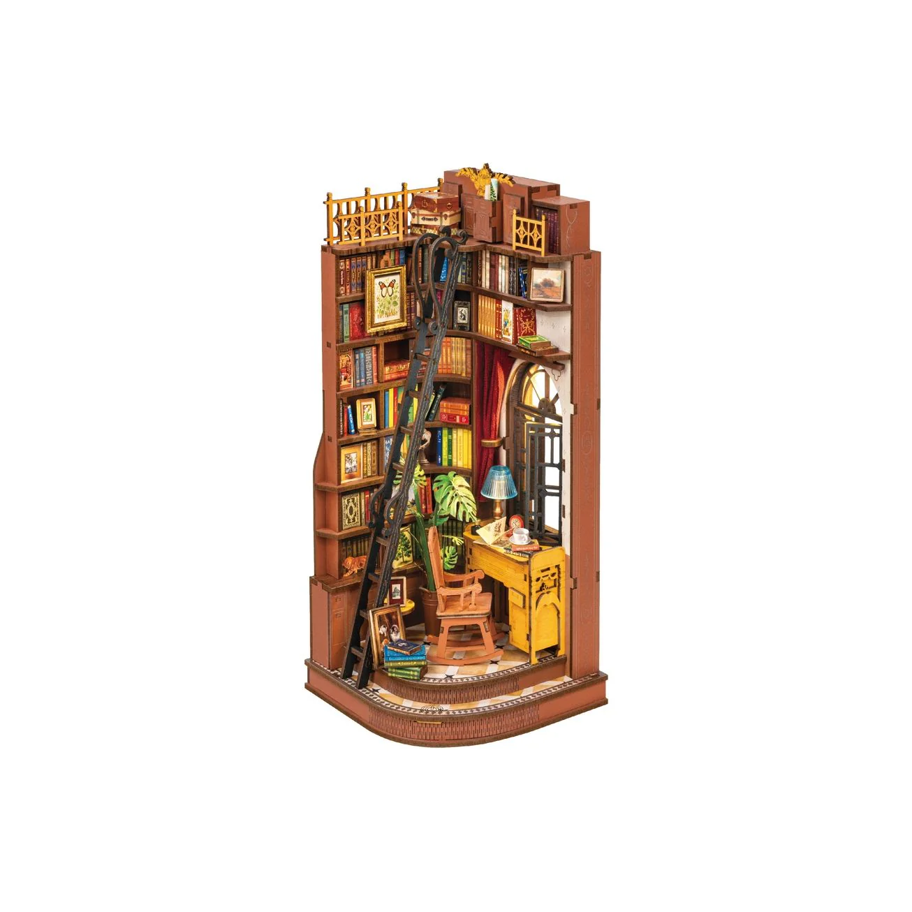 SILENT CORNER STUDY 3-D WOODEN MINIATURE KIT