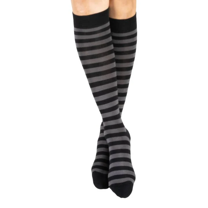SMOKE AND BLACK HIGH SOCKS BY FOOTCLOTHES - Image 3