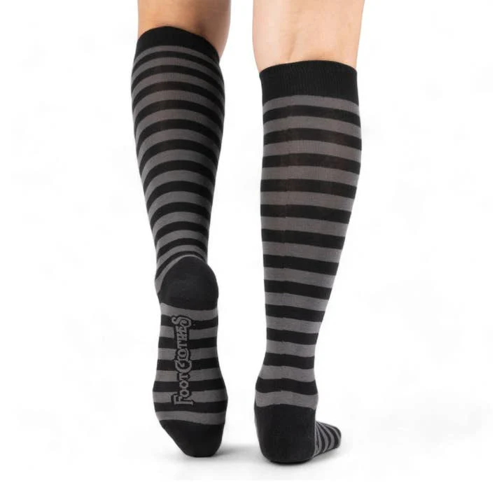 SMOKE AND BLACK HIGH SOCKS BY FOOTCLOTHES - Image 4