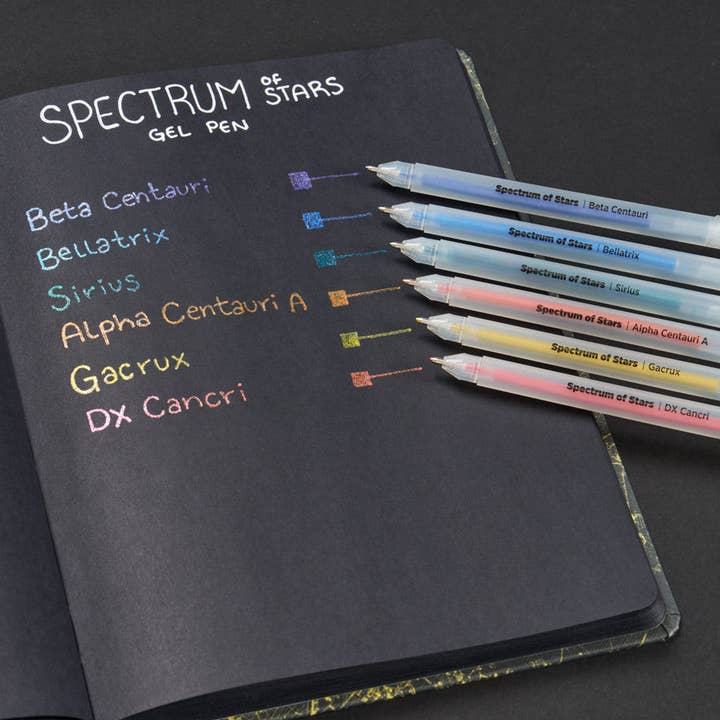 SPECTRUM OF STARS GLITTER GEL PEN SET - Image 2