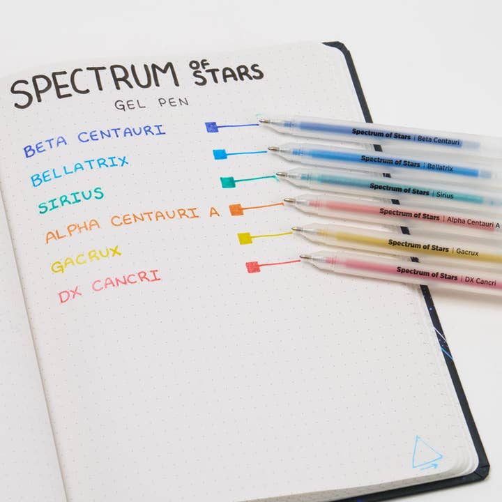SPECTRUM OF STARS GLITTER GEL PEN SET - Image 3