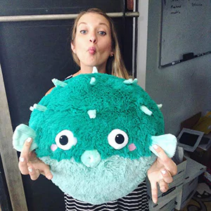 SQUISHABLE PUFFERFISH TEAL - Image 2