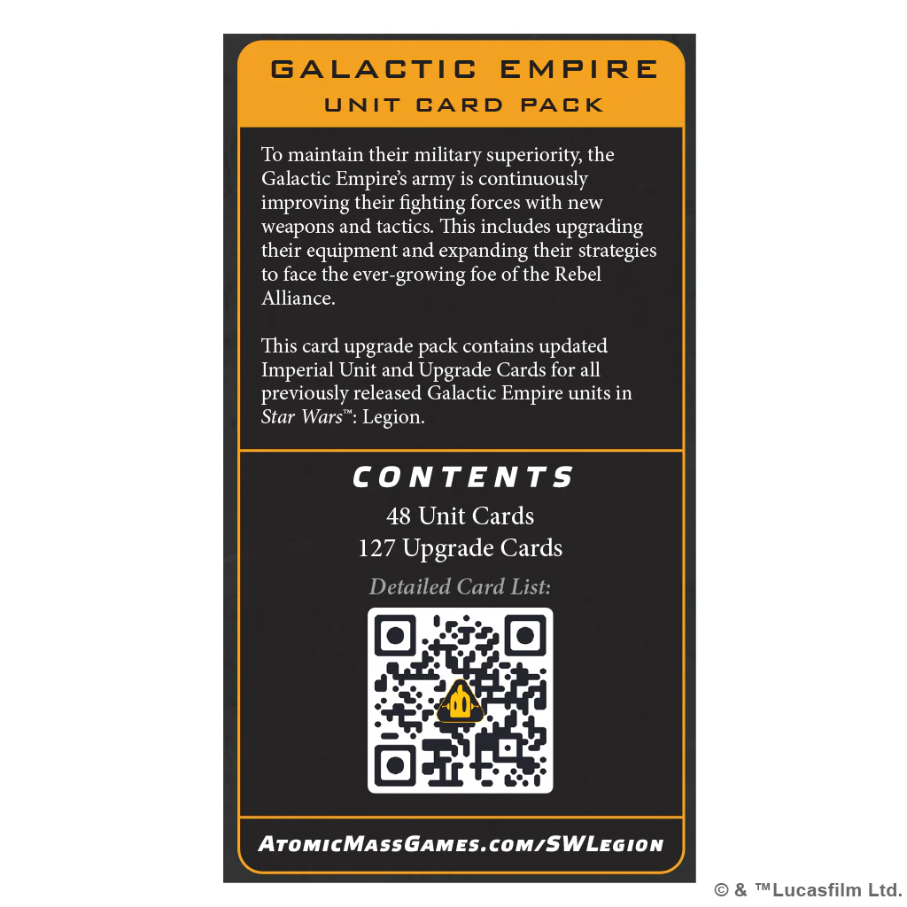 STAR WARS LEGION: GALACTIC EMPIRE CARD PACK - Image 2
