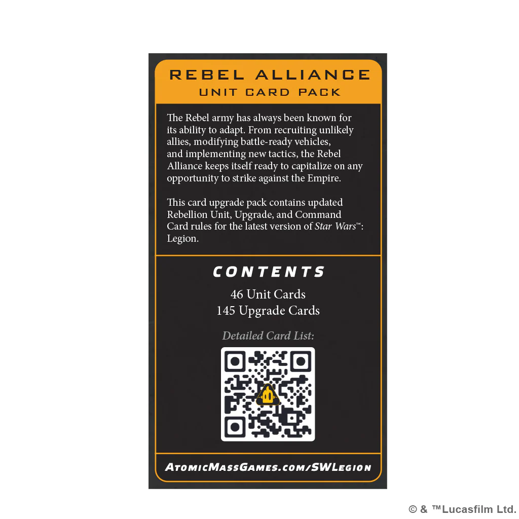 STAR WARS LEGION: REBEL ALLIANCE CARD PACK - Image 2