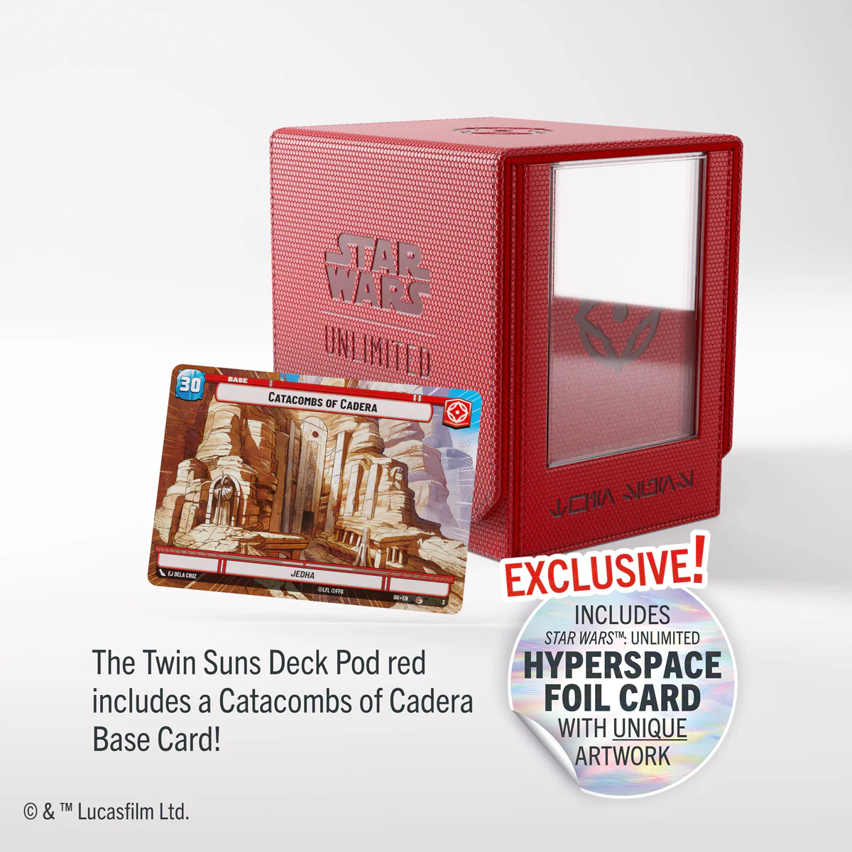 STAR WARS UNLIMITED TWIN SUNS DECK POD RED - Image 4
