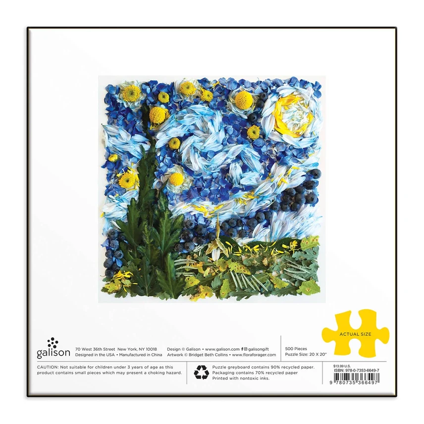 STARRY NIGHT PETALS 500PC JIGSAW PUZZLE - Image 2