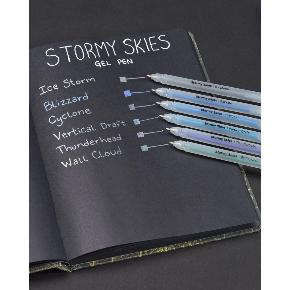STORMY SKIES METALLIC GEL PEN SET - Image 2