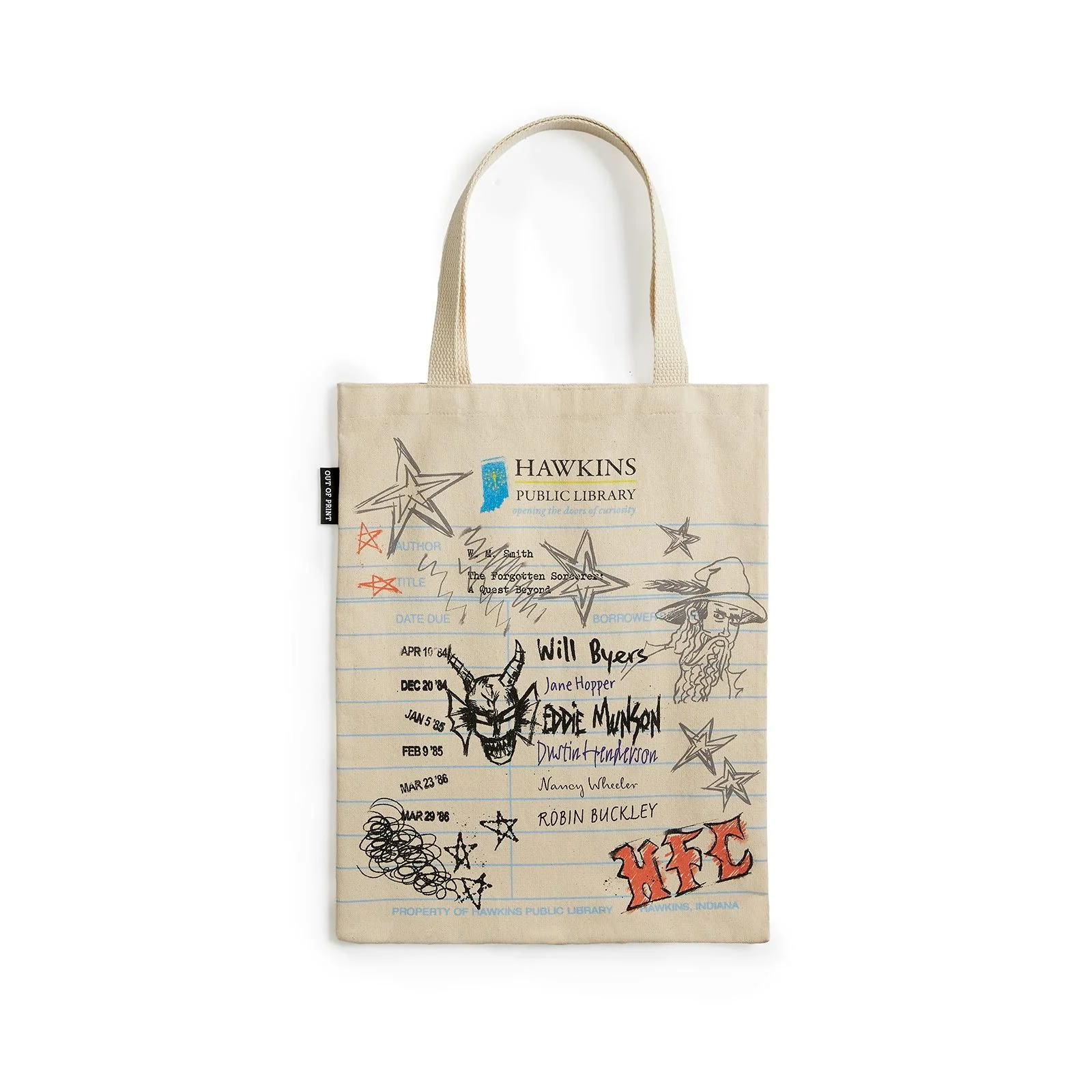 STRANGER THINGS: HAWKINS PUBLIC LIBRARY TOTE BAG