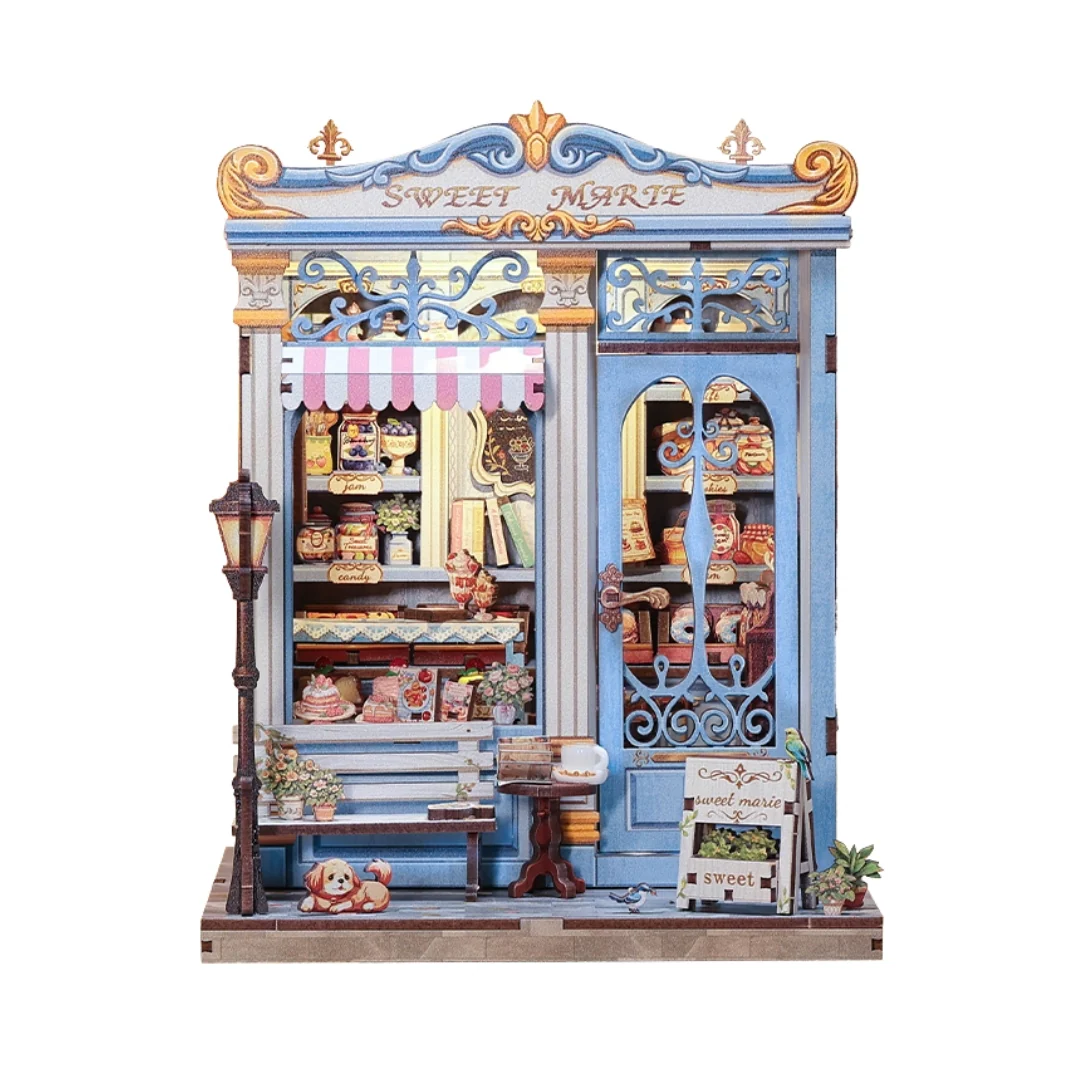 SWEET MARIE PASTRY SHOP 3-D WOODEN MINIATURE BOOK NOOK KIT - Image 2