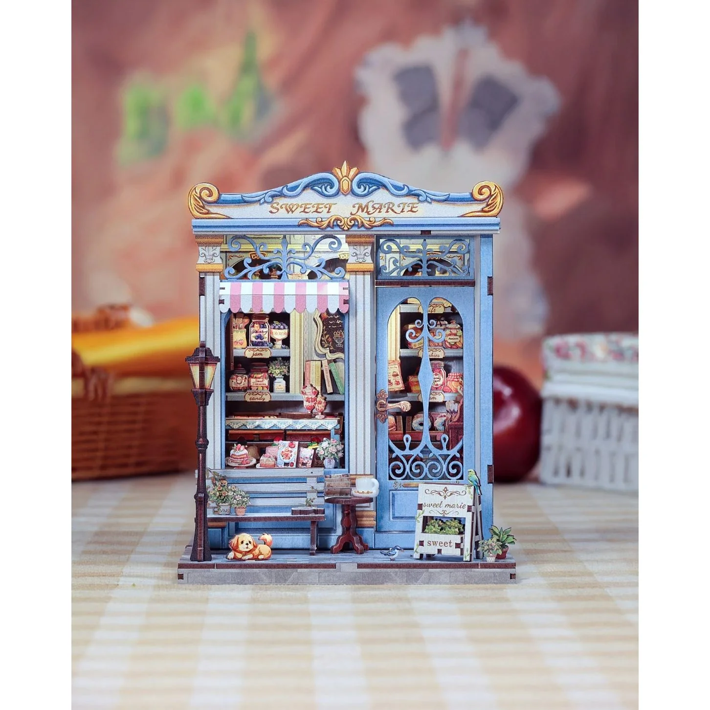 SWEET MARIE PASTRY SHOP 3-D WOODEN MINIATURE BOOK NOOK KIT - Image 3