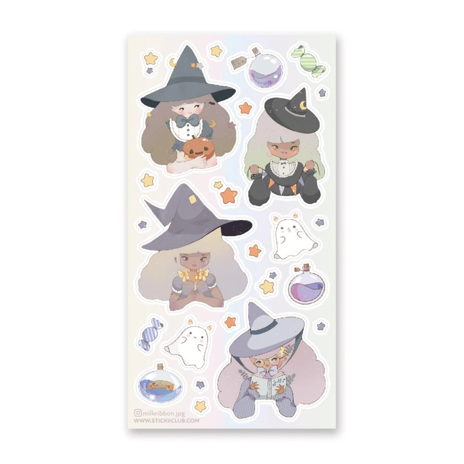 SWEET WITCHES STICKER SHEET